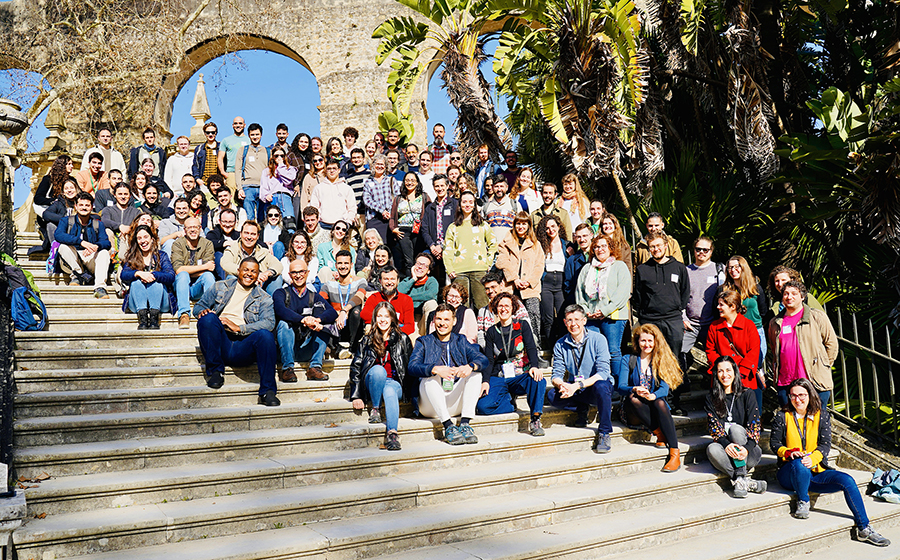 Foto de grupo de los participantes en el XXI encuentro de ECOFLOR, Coimbra, Portugal
